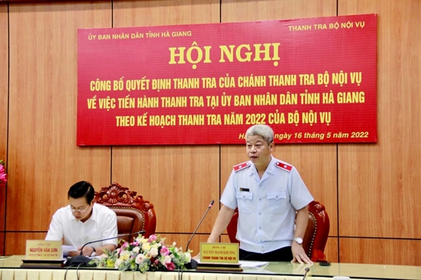 Thanh tra công tác quản lý biên chế,  tuyển dụng và bổ nhiệm công chức tại Hà Giang