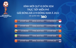 TV360 Viettel sở hữu bản quyền phát sóng Giải Vô địch bóng đá U19 Đông Nam Á