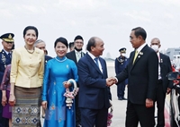 Lễ đón Chủ tịch nước Nguyễn Xuân Phúc thăm chính thức Thái Lan