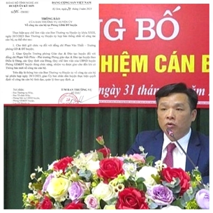 Đồng ý cho thôi chức Trưởng phòng Giáo dục đối với ông Phan Văn Thiết
