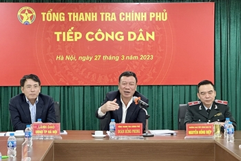 Tổng Thanh tra Chính phủ Đoàn Hồng Phong tiếp công dân định kỳ tháng 3/2023