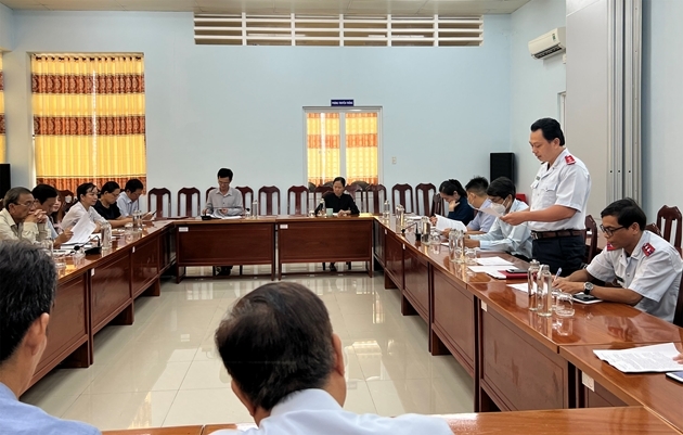 Sở Nội vụ công bố Kết luận thanh tra số 935/KL-SNV. Ảnh: sonoivu.angiang.gov.vn