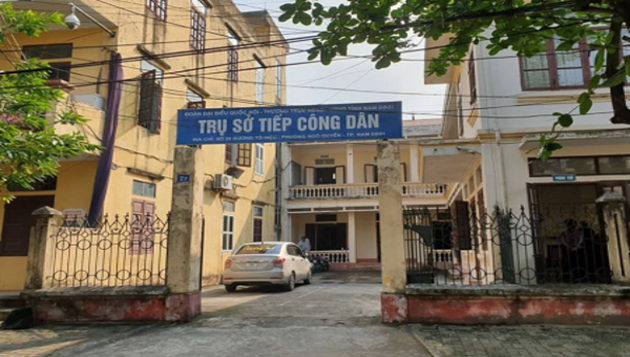 Trụ sở Tiếp công dân tỉnh Nam Định. Ảnh: baophapluat.vn/https://thanhtravietnam.vn/