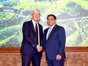 Thủ tướng Phạm Minh Chính tiếp Giám đốc điều hành Apple